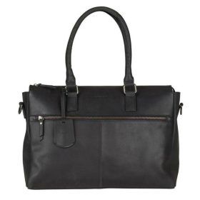 Burkely On The Move fekete bőr laptoptáska 15"