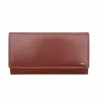 Riccardo Ferducci konyak női bőr pénztárca, RFID védelemmel 19 x 10 cm