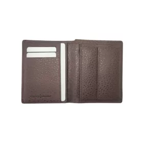   Riccardo Ferducci női barna pénztárca bőr RFID, 11,8 x 10 cm