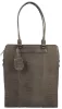 Burkely Casual Carly szürke válltáska, shopper laptoptartóval 14''