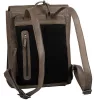 Burkely Casual Carly khaki színű bőr hátizsák, laptop tartóval 14"