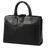 Burkely fekete női bőr latoptartós kézitáska 14" 36,5 x 23 x 10 cm
