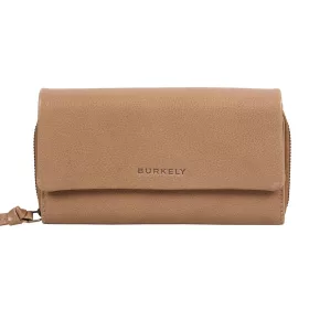   Burkely Just Jolie taupe színű, női, bőr pénztárca, RFID védelemmel