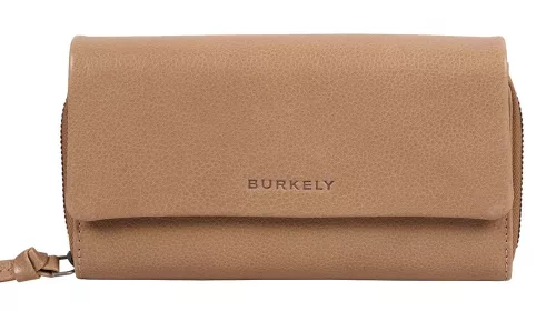 Burkely Just Jolie taupe színű, női, bőr pénztárca, RFID védelemmel