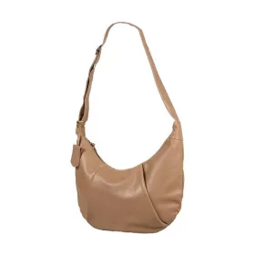   Burkely Just Jolie nagyméretű taupe női bőr válltáska 45 x 28 cm