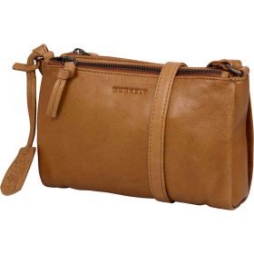   Burkely Just Jolie konyak női bőr válltáska, crossover 21x15 cm