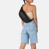 Burkely Just Jolie fekete női bőr övtáska, crossbody táska 33 x 18 cm