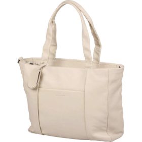   Burkely Just Jolie bézs női bőr válltáska,  laptoptartóval 45 x 30 cm