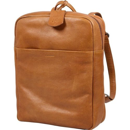 Burkely Just Jolie konyakbarna női bőr hátizsák, laptoptáska 15,6"