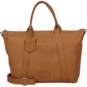   Burkely Soft Skylar konyak, női bőr válltáska, laptoptáska 15,6"