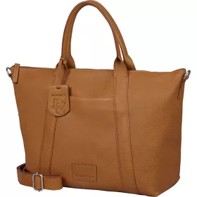   Burkely Soft Skylar konyak, női bőr válltáska, laptoptáska 15,6"