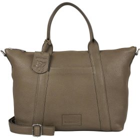   Burkely Soft Skylar taupe, női bőr válltáska, laptoptáska 15,6"