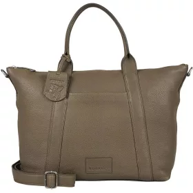   Burkely Soft Skylar taupe, női bőr válltáska, laptoptáska 15,6"