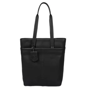   Burkely SOFT SKYLAR női bőr fekete színű hátizsák, shopper, laptoptáska 14"