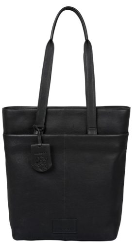 Burkely SOFT SKYLAR női bőr fekete színű hátizsák, shopper, laptoptáska 14"