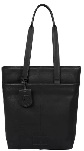 Burkely SOFT SKYLAR női bőr fekete színű hátizsák, shopper, laptoptáska 14"