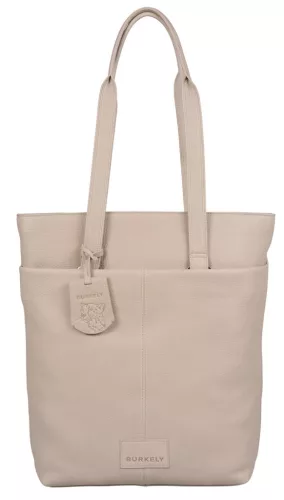 Burkely SOFT SKYLAR női bőr szürke színű hátizsák, shopper, laptoptáska 14"