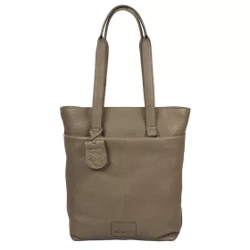   Burkely SOFT SKYLAR női bőr taupe színű hátizsák, shopper, laptoptáska 14"