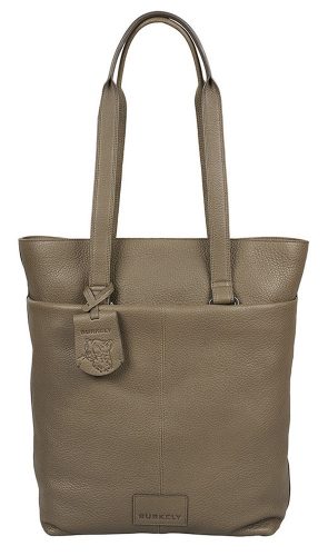 Burkely SOFT SKYLAR női bőr taupe színű hátizsák, shopper, laptoptáska 14"
