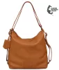 Burkely Soft Skylar konyak színű női bőr válltáska, hátizsák 31 × 31 cm