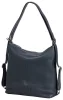 Burkely Soft Skylar sötétkék női bőr válltáska, hátizsák 31 × 31 cm