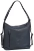 Burkely Soft Skylar sötétkék női bőr válltáska, hátizsák 31 × 31 cm