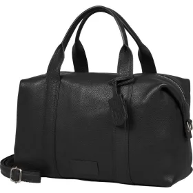   Burkely Soft Skylar fekete női bőr kézitáska, válltáska 34 x 19 cm