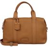 Burkely Soft Skylar konyakbarna női bőr kézitáska, válltáska 34 x 19 cm