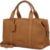 Burkely Soft Skylar konyakbarna női bőr kézitáska, válltáska 34 x 19 cm