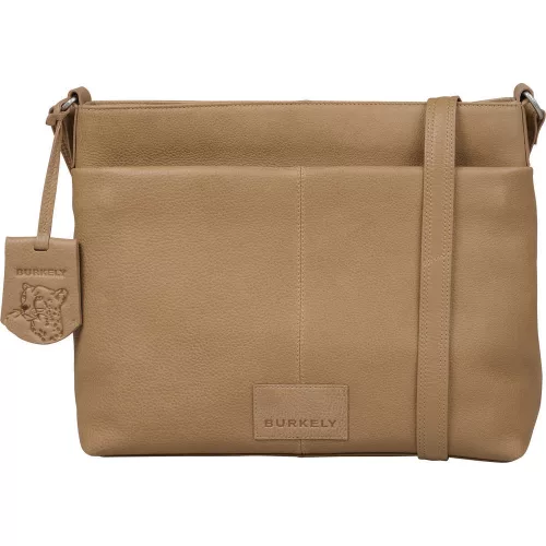 Burkely Soft Skylar mogyoróbarna színű női bőr oldaltáska, crossbody