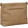 Burkely Soft Skylar mogyoróbarna színű női bőr oldaltáska, crossbody