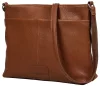 Burkely Soft Skylar gesztenyebarna női bőr oldaltáska, crossbody 31 x 26 x 10,5 cm