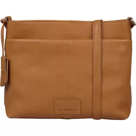   Burkely Soft Skylar konyak színű női bőr oldaltáska, crossbody