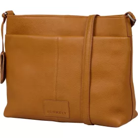   Burkely Soft Skylar konyak színű női bőr oldaltáska, crossbody