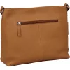Burkely Soft Skylar konyak színű női bőr oldaltáska, crossbody