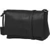 Burkely Soft Skylar fekete női bőr oldaltáska, crossbody 24 x 19,5 x 12 cm