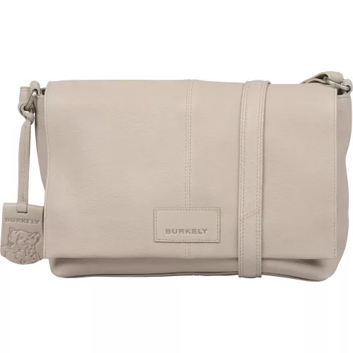 Burkely Soft Skylar törtfehér színű női bőr oldaltáska, crossbody 24 x 19,5 x 12 cm