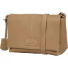 Burkely Soft Skylar világosbarna női bőr oldaltáska, crossbody 24 x 19,5 x 12 cm