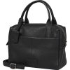 Burkely Soft Skylar fekete női bőr kézitáska, vállpánttal 24 x 21 x 10 cm
