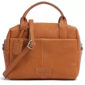   Burkely Soft Skylar kisméretű konyakbarna bőr kézitáska, vállpánttal 24 x 21 x 10 cm