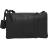 Burkely Soft Skylar fekete bőr oldaltáska, crossbody