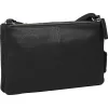 Burkely Soft Skylar fekete bőr oldaltáska, crossbody