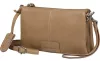 Burkely Soft Skylar bézs bőr oldaltáska, crossbody