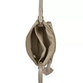   Burkely Soft Skylar Minibag bézs-szürke női bőr kézitáska, vállpánttal 20 × 6 × 13 cm