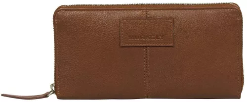Burkely Soft Skylar mogyoró színű, bőr pénztárca RFID védelemmel