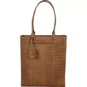   Burkely Casual Cayla konyak női bőr laptoptartós válltáska, shopper 14"