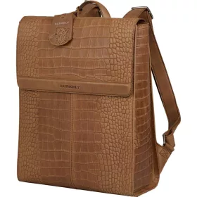   Burkely Casual Cayla konyak női bőr hátizsák, laptoptáska 14"