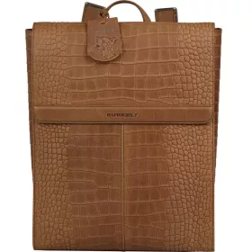  Burkely Casual Cayla konyak női bőr hátizsák, laptoptáska 14"