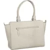 Burkely Casual Cayla törtfehér női bőr kézitáska 38 x 23 cm