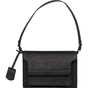   Burkely Casual Cayla fekete női bőr válltáska 23 x 15,5 cm